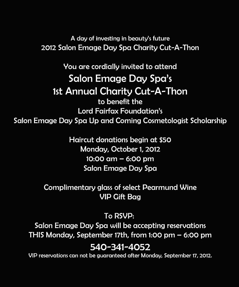 Salon Emage Day Spa Charity Cut-A-Thon