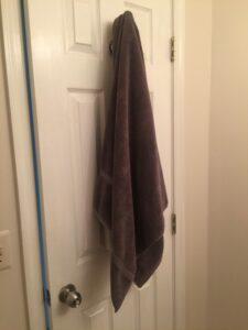 Towel on the door