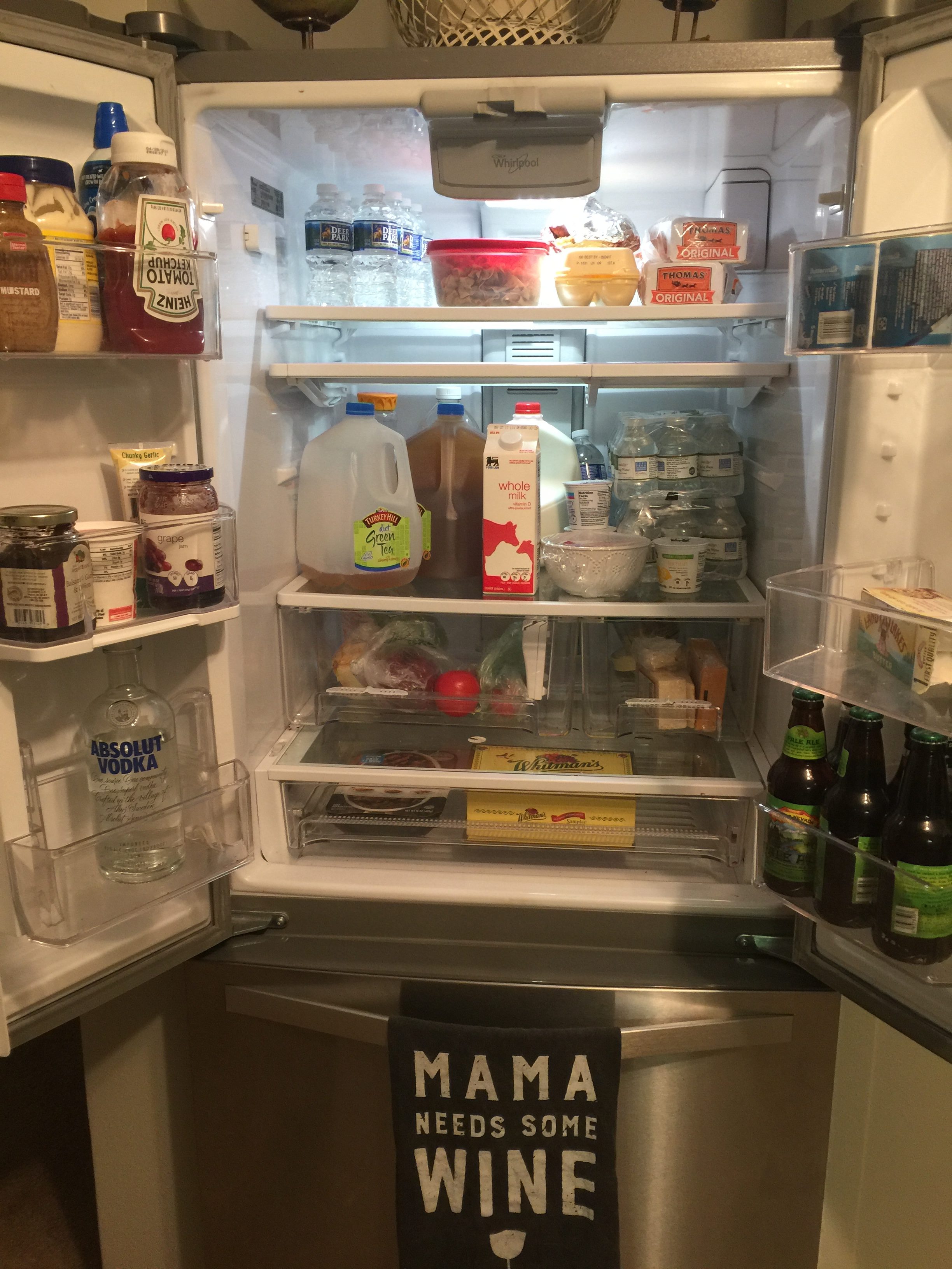 Grandma, the fridge is full